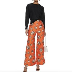 Alice + Olivia Ciara Metallic Cropped Knit Wool Blend Sweater Black Size Small
